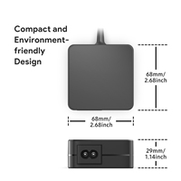 Cargador USB-C PD Cuadrado de 100W con GaN para Laptop, Dispositivos de IA, Equipos Industriales, Equipos de Audio, Adaptador de Carga Rápida
