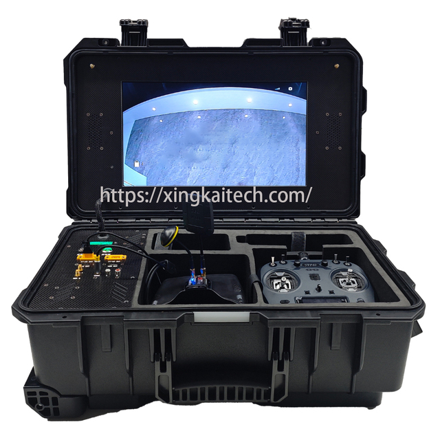 5.8G Drone Ground Control Station with HD Display Screen for Remote Real-time Video Transmission and Flight Remote Control