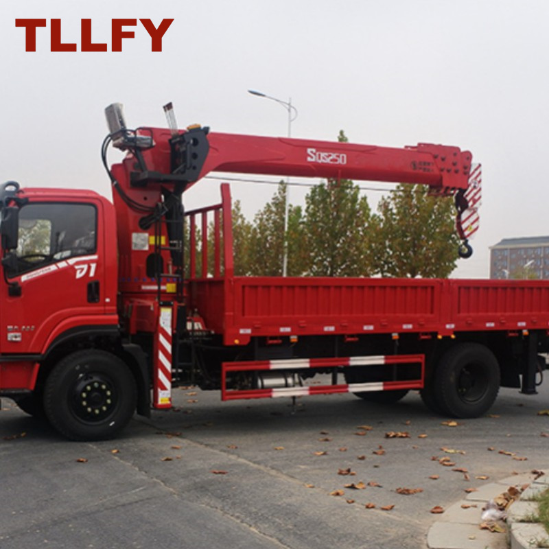 TLLFY Favorable Price Light and Flexible Hydraulic Manipulator 10 Tons Telescopic Boom Truck Mounted Crane