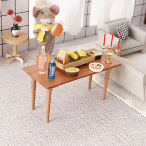 <span class=keywords><strong>Mesa</strong></span> de comedor y barra de madera de cerezo en miniatura, muebles en miniatura 1:12, piezas ob11, casa de muñecas, <span class=keywords><strong>segunda</strong></span> <span class=keywords><strong>mano</strong></span> - Product Image 1