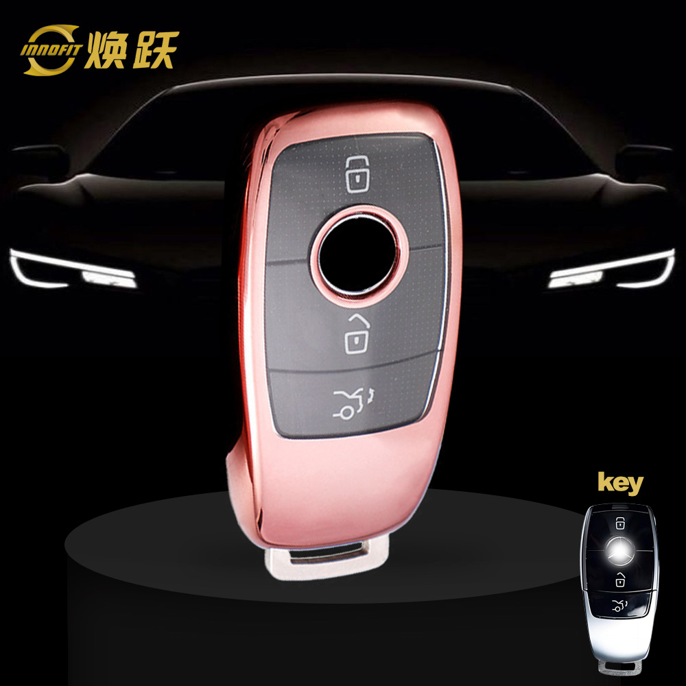 MEB1T1-White Transparent Button-Rose Gold Plating