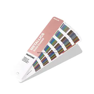 Kartu Warna PANTONE Warna Warna Grafik GG1507A Logam Panduan Padat Dilapisi Pesan