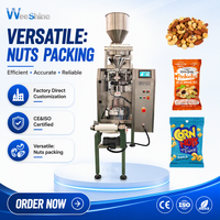 Machine d'emballage automatique Weeshine WPV160S en acier inoxydable 304 avec doseur volumétrique pour sachets de sel, noix, haricots et graines