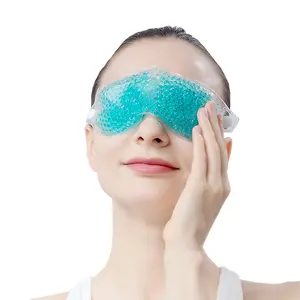 Reusable Hot Cold Compress Therapy Gel Bead Eye Mask For Puffiness Dark Circles Eye Bags Dry Eyes Stress Relief