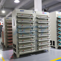 Mesin Pengklasifikasi Sel Baterai Lithium Ion Akurasi Tinggi 512 Saluran 5V 6A Kustom, Peralatan Uji Pengisian dan Pengosongan Baterai 18650 33140