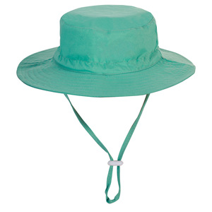 OEM personalizado verano ajustable colorido niño pequeño sombrero para el sol poliéster protección Uv bebé transpirable playa sombrero cubo chico sombrero - Product Image 2