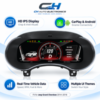 Pour Jeep Grand Cherokee 2014-2018, tableau de bord numérique LCD, compteur de vitesse, remplacement plug and play