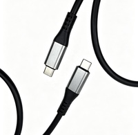 Cable USB-C 3.2 Gen 2x2 de Sincronización, Transferencia de Datos de Ultra Alta Velocidad de 20 Gbps, Cable de Computadora Portátil de 0.5 M, Carga Rápida de 5 A, Video 4K