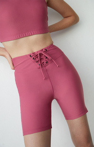 Trẻ Em Phòng Tập Thể Dục Chạy Quần Short Yoga Chặt Chẽ Cắt Quần Cho Cô Gái Với Dây Kéo - Product Image 3