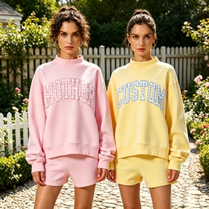 Custom Fleece Lined Mockneck Gift for Mom Comfy personalized patch work Mockneck pullover sweater <strong>mummy</strong> <strong>and</strong> <strong>me</strong> <strong>outfit</strong> set 2026 - Product Image 1