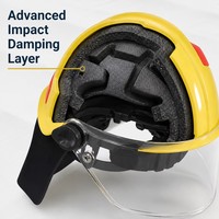 Casque de sauvetage ultra-léger 1220g en gros, isolation électrique et protection rigide latérale, équipement de lutte contre l'incendie