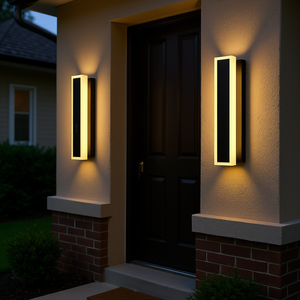 Lámpara de Pared Exterior Moderna de 39.4 Pulgadas, 2700K 6000K, IP65 Impermeable, de Aluminio, Regulable, para Montaje en Pared - Product Image 2