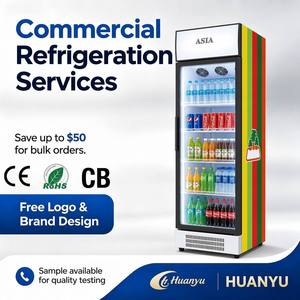 Vitrina Vertical <span class=keywords><strong>de</strong></span> Vidrio Templado, Refrigerador Comercial para Supermercados, Exhibidor <span class=keywords><strong>de</strong></span> Bebidas Refrigeradas, Equipo <span class=keywords><strong>de</strong></span> Refrigeración - Product Image 2