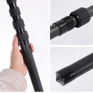 Perche télescopique extensible en fibre de carbone durable de 3 m à 6 sections <span class=keywords><strong>avec</strong></span> système de verrouillage par rotation pour bâche, idéale pour le camping, la randonnée et les outils de tente. - Product Image 4