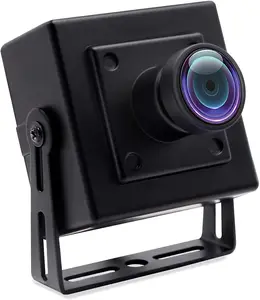 ELP Grande Angular 150 graus Global Shutter Webcam AR0234 1080P 90fps Câmera USB com Mini Caixa Preta para Smart Golf Simulator