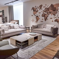 Modèle Rakka-Kenneth, canapé italien minimaliste en chêne, une place, style moderne, luxe léger, avec revêtement en cuir de vache