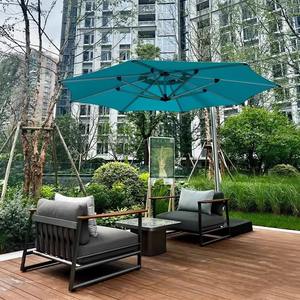 Canapé d'extérieur une place en alliage d'aluminium, ensemble de mobilier de jardin imperméable, style nordique, pour patio, terrasse, villa - Product Image 3