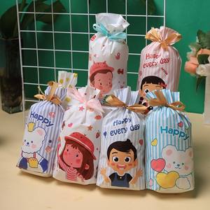 Sac à cordon en ruban de petite taille fabriqué en usine, emballage de Noël, sac cadeau, sac à bonbons, sac à biscuits, sac à snacks, sac d'emballage cadeau - Product Image 6