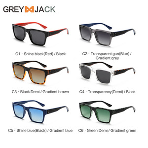 Lunettes de soleil Greyjack K032, monture TR90, verres TAC, protection UV400, design carré unisexe, pour la protection solaire et la pêche - Product Image 2