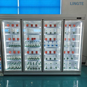 Équipement de réfrigération commerciale de grande capacité, réfrigérateur à boissons <span class=keywords><strong>multi</strong></span>-<span class=keywords><strong>portes</strong></span> télécommandé pour supermarché - Product Image 6