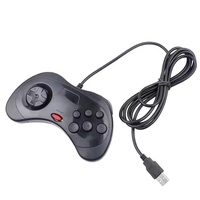 Manette de jeu filaire USB à 6 boutons, JoyPad, Joystick, contrôleur de jeu pour Sega pour système Saturn, style pour PC pour Mac, contrôleur de jeu