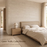 Panneau mural flexible en pierre MCM, placage de pierre flexible, aspect travertin, texture terre battue pour la décoration murale intérieure