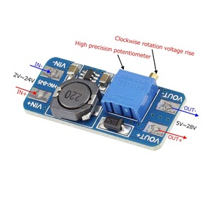 ตัวแปลงบูสต์ DC - DC แบบ MT3608: 2V - 24V ถึง5V-28V ปรับได้เอาต์พุต5V/9V/12V/24V สำหรับโครงการอิเล็กทรอนิกส์ - Product Image 2