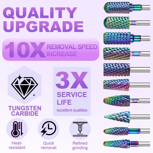 Hot Sale Electroplated Color <b>Nail</b> Polish Head UV Gel Removal Tool Factory Wholesale <b>Nail</b> Drill Birts - Product Image 2