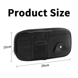 Bolsa de Almacenamiento Multifuncional para Parasol, Bolsa de Malla, Cremallera, Tarjetero Grande, Cable de Datos para Licencia de Conducir, Tarjeta Grande, Clip para <span class=keywords><strong>Gafas</strong></span> - Product Image 6