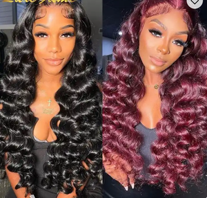 Glueless Đầy Đủ HD Ren Tóc Giả Nổi Tiếng Ren Phía Trước Tóc Giả Trinh Nữ Brazil Thô Ấn Độ Tóc Thẳng HD Ren Phía Trước Tóc Giả Tóc Con Người - Product Image 4