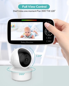 Smart 2024 Vente à Chaud 4.3 Pouces Moniteur Vidéo pour Bébé Audio Bidirectionnel <span class=keywords><strong>Longue</strong></span> <span class=keywords><strong>Portée</strong></span> Sans Fil Infrarouge Vision Nocturne Moniteur pour Bébé - Product Image 4