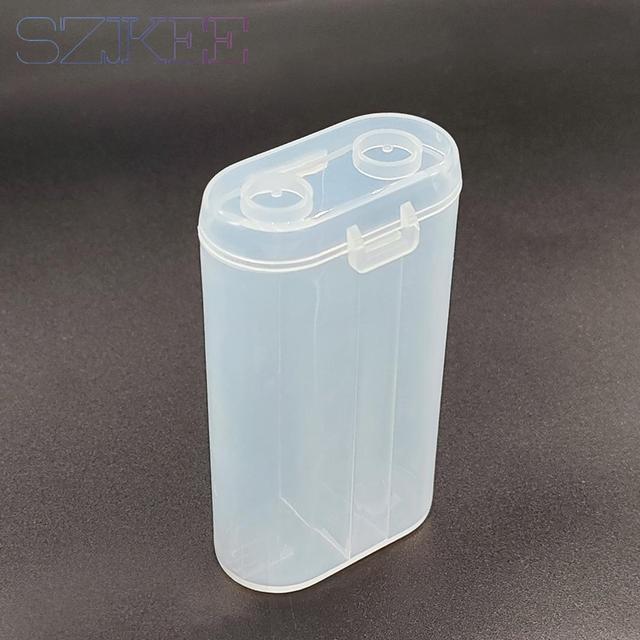 21700/18650 Battery Storage Box 21700/18650 Case 18650/21700 Battery Power Bank Plastic Case Transparent Vertical/Horizontal