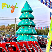 Sapin de Noël gonflable géant pour décoration extérieure, éclairage LED, décoration de fête pour événements festifs