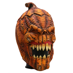 Deluxe Halloween <span class=keywords><strong>calabaza</strong></span> <span class=keywords><strong>cara</strong></span> disfraz máscara espeluznante látex cabeza Prop adultos Cosplay fiestas al por mayor tema Horror características bajo MOQ - Product Image 2