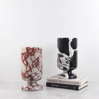 Vente en gros de pierre de réseau rouge naturelle design moderne pointe de cristal de quartz poli intérieur tour de pierres de guérison design graphique