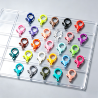 Mousquetons en plastique colorés de 35 mm pour loisirs créatifs, porte-clés, jouets, sacs et accessoires