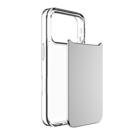 Coque de téléphone 2-en-1 avec panneau arrière interchangeable et miroir haute définition pour iPhone 17 Pro Max – Nouveau modèle style Ins