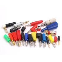 Connecteur RCA étanche 4mm à fente mâle/femelle en cuivre pur vert M5*45, prise 30A, ABS pour soudage 23+