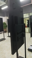Marcheur numérique avec roues, écran de signalisation numérique mobile étanche, écran intelligent avec batterie intégrée, LCD