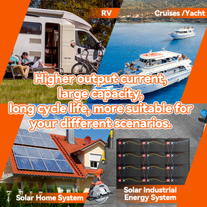 24 V 볼트 300AH 7680Wh LiFePo4 배터리 높은 전류 깊은 사이클 6000 + 충전식 24 V 300Ah 리튬 철 Lifepo4 배터리 팩 - Product Image 6