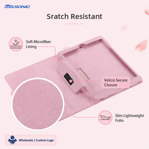 Funda Protectora Completa de Cuero con Textura de Lichi y Soporte para Tablet <span class=keywords><strong>Samsung</strong></span> <span class=keywords><strong>Galaxy</strong></span> Tab A 10.5 T590 T595 - Product Image 4