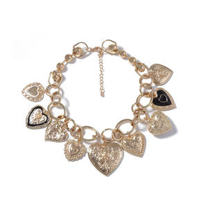 Collar informal de mujer con colgante de corazón de aleación de cadena de tendencia Retro - Product Image 5