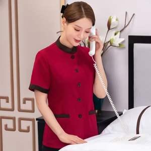 Uniforme de limpieza de Hotel Daisy para personal de Hotel para ropa de trabajo de manga corta para <span class=keywords><strong>mujer</strong></span> - Product Image 2