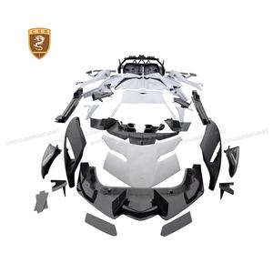 ชุดบอดี้กันชนรถคาร์บอนไฟเบอร์ครึ่งซีกสำหรับแลมโบกินีอเวนทาดอร์ <span class=keywords><strong>LP700</strong></span>อัปเกรดตัวถังรถยนต์แบบกว้างมีฝากระโปรงหน้าไฟหน้า - Product Image 4