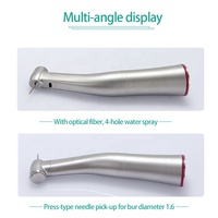 Contre-angle dentaire CP-Z95L à vitesse augmentée 1:5, anneau rouge, fibre optique LED, type basse vitesse, en acier pour la dentisterie