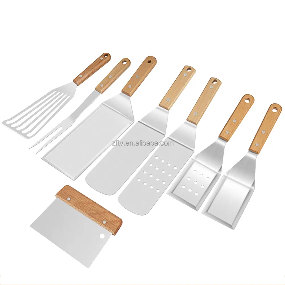 Amazon best seller 9pcs Stainless Steel bbq accessories set Oxford Bag portable bbq tools set