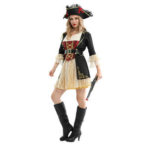 Costumes de <span class=keywords><strong>pirate</strong></span> pour adultes pour Halloween, déguisement féminin avec ceinture, chapeau et accessoires, jeu de rôle, déguisement de <span class=keywords><strong>pirate</strong></span> - Product Image 4