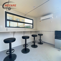Maison préfabriquée de luxe Wecare sur roues, maison capsule modulaire de 20 pieds, maison mobile, conteneur habitable avec salle de bain et cuisine