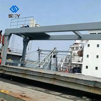 Grue hydraulique pour couvercles de hublots de station de surpression offshore, grue portique de 25 tonnes certifiée CE DNV ABS, directement de l'usine