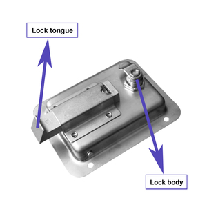 कारखाने प्रत्यक्ष स्टेनलेस स्टील पैनल ताले पॉलिश जनरेटर कैनोपी पैनल दरवाजा लाच कार दरवाजा लाच - Product Image 4